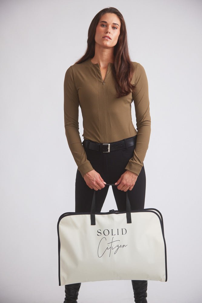 Solid Citizen Equestrian 'Carol' | Performance Crewneck Riding Top | Force Rib - Equiluxe Tack