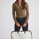Solid Citizen Equestrian 'Carol' | Performance Crewneck Riding Top | Force Rib - Equiluxe Tack
