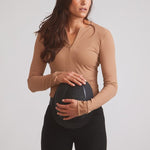Solid Citizen Equestrian 'Carol' | Performance Crewneck Riding Top | Leather Rib - Equiluxe Tack