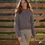 Solid Citizen Equestrian 'Chloe' | Cotton Whipstitch | Slight Crop | Sweater | Flax and Honey - Equiluxe Tack