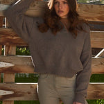 Solid Citizen Equestrian 'Chloe' | Cotton Whipstitch | Slight Crop | Sweater | Flax and Honey - Equiluxe Tack