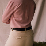 Solid Citizen Equestrian 'Jessica II' | Gingham Equestrian Button-Down Shirt | Cinnamon - Equiluxe Tack
