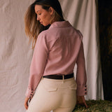 Solid Citizen Equestrian 'Jessica II' | Gingham Equestrian Button-Down Shirt | Cinnamon - Equiluxe Tack