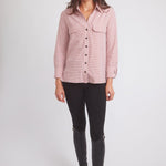 Solid Citizen Equestrian 'Jessica II' | Gingham Equestrian Button-Down Shirt | Cinnamon - Equiluxe Tack
