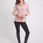 Solid Citizen Equestrian 'Jessica II' | Gingham Equestrian Button-Down Shirt | Cinnamon - Equiluxe Tack