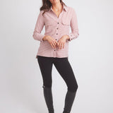 Solid Citizen Equestrian 'Jessica II' | Gingham Equestrian Button-Down Shirt | Cinnamon - Equiluxe Tack