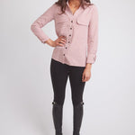Solid Citizen Equestrian 'Jessica II' | Gingham Equestrian Button-Down Shirt | Cinnamon - Equiluxe Tack