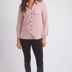 Solid Citizen Equestrian 'Jessica II' | Gingham Equestrian Button-Down Shirt | Cinnamon - Equiluxe Tack