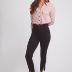 Solid Citizen Equestrian 'Jessica II' | Gingham Equestrian Button-Down Shirt | Cinnamon - Equiluxe Tack