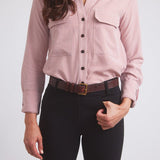 Solid Citizen Equestrian 'Jessica II' | Gingham Equestrian Button-Down Shirt | Cinnamon - Equiluxe Tack