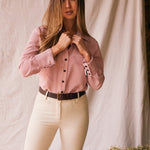 Solid Citizen Equestrian 'Jessica II' | Gingham Equestrian Button-Down Shirt | Cinnamon - Equiluxe Tack