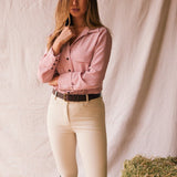 Solid Citizen Equestrian 'Jessica II' | Gingham Equestrian Button-Down Shirt | Cinnamon - Equiluxe Tack