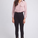 Solid Citizen Equestrian 'Jessica II' | Gingham Equestrian Button-Down Shirt | Cinnamon - Equiluxe Tack