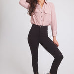 Solid Citizen Equestrian 'Jessica II' | Gingham Equestrian Button-Down Shirt | Cinnamon - Equiluxe Tack