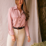 Solid Citizen Equestrian 'Jessica II' | Gingham Equestrian Button-Down Shirt | Cinnamon - Equiluxe Tack