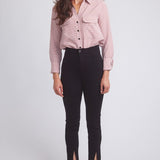 Solid Citizen Equestrian 'Jessica II' | Gingham Equestrian Button-Down Shirt | Cinnamon - Equiluxe Tack