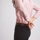 Solid Citizen Equestrian 'Jessica II' | Gingham Equestrian Button-Down Shirt | Cinnamon - Equiluxe Tack