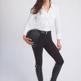 Solid Citizen Equestrian 'Jessica' | Seersucker Equestrian Button-Down Shirt | Ivory - Equiluxe Tack