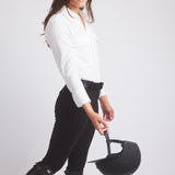Solid Citizen Equestrian 'Jessica' | Seersucker Equestrian Button-Down Shirt | Ivory - Equiluxe Tack