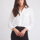 Solid Citizen Equestrian 'Jessica' | Seersucker Equestrian Button-Down Shirt | Ivory - Equiluxe Tack