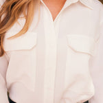 Solid Citizen Equestrian 'Jessica' | Seersucker Equestrian Button-Down Shirt | Ivory - Equiluxe Tack