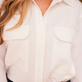 Solid Citizen Equestrian 'Jessica' | Seersucker Equestrian Button-Down Shirt | Ivory - Equiluxe Tack