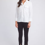 Solid Citizen Equestrian 'Jessica' | Seersucker Equestrian Button-Down Shirt | Ivory - Equiluxe Tack