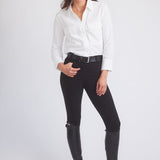 Solid Citizen Equestrian 'Jessica' | Seersucker Equestrian Button-Down Shirt | Ivory - Equiluxe Tack