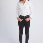 Solid Citizen Equestrian 'Jessica' | Seersucker Equestrian Button-Down Shirt | Ivory - Equiluxe Tack
