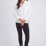 Solid Citizen Equestrian 'Jessica' | Seersucker Equestrian Button-Down Shirt | Ivory - Equiluxe Tack