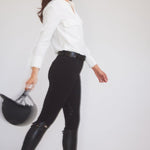 Solid Citizen Equestrian 'Jessica' | Seersucker Equestrian Button-Down Shirt | Ivory - Equiluxe Tack