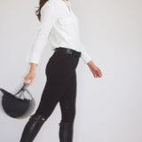 Solid Citizen Equestrian 'Jessica' | Seersucker Equestrian Button-Down Shirt | Ivory - Equiluxe Tack