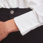 Solid Citizen Equestrian 'Jessica' | Seersucker Equestrian Button-Down Shirt | Ivory - Equiluxe Tack