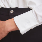 Solid Citizen Equestrian 'Jessica' | Seersucker Equestrian Button-Down Shirt | Ivory - Equiluxe Tack