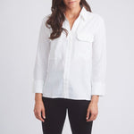 Solid Citizen Equestrian 'Jessica' | Seersucker Equestrian Button-Down Shirt | Ivory - Equiluxe Tack