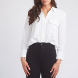 Solid Citizen Equestrian 'Jessica' | Seersucker Equestrian Button-Down Shirt | Ivory - Equiluxe Tack