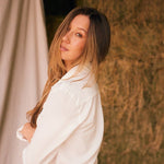 Solid Citizen Equestrian 'Jessica' | Seersucker Equestrian Button-Down Shirt | Ivory - Equiluxe Tack