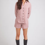 Solid Citizen Equestrian 'Kaley' | Seersucker Gingham Button Down | Cherry Pie - Equiluxe Tack
