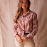 Solid Citizen Equestrian 'Kaley' | Seersucker Gingham Button Down | Cherry Pie - Equiluxe Tack