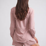 Solid Citizen Equestrian 'Kaley' | Seersucker Gingham Button Down | Cherry Pie - Equiluxe Tack