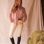 Solid Citizen Equestrian 'Kaley' | Seersucker Gingham Button Down | Cherry Pie - Equiluxe Tack