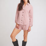 Solid Citizen Equestrian 'Kaley' | Seersucker Gingham Button Down | Cherry Pie - Equiluxe Tack