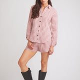 Solid Citizen Equestrian 'Kaley' | Seersucker Gingham Button Down | Cherry Pie - Equiluxe Tack