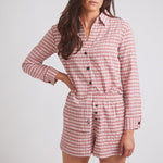 Solid Citizen Equestrian 'Kaley' | Seersucker Gingham Button Down | Cherry Pie - Equiluxe Tack