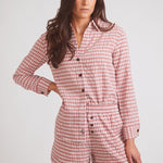 Solid Citizen Equestrian 'Kaley' | Seersucker Gingham Button Down | Cherry Pie - Equiluxe Tack