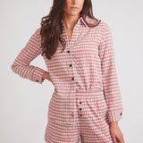 Solid Citizen Equestrian 'Kaley' | Seersucker Gingham Button Down | Cherry Pie - Equiluxe Tack