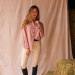 Solid Citizen Equestrian 'Kaley' | Seersucker Gingham Button Down | Cherry Pie - Equiluxe Tack