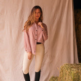 Solid Citizen Equestrian 'Kaley' | Seersucker Gingham Button Down | Cherry Pie - Equiluxe Tack