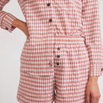 Solid Citizen Equestrian 'Kaley' | Seersucker Gingham Button Down | Cherry Pie - Equiluxe Tack