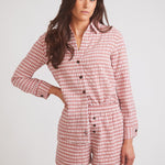 Solid Citizen Equestrian 'Kaley' | Seersucker Gingham Button Down | Cherry Pie - Equiluxe Tack